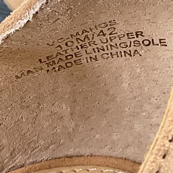 NEW Vince Camuto Women’s Mahgs Heeled Platform Sandals Beige Size 10M - Picture 5 of 10